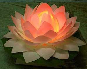 佛教莲花灯图片