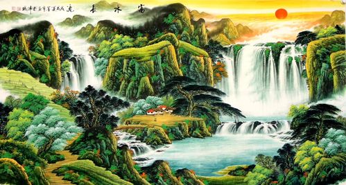 收藏送礼首选特别推荐最美的名家山水风水画聚宝盆系列作品欣赏!