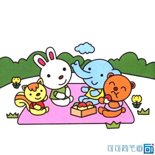 小动物简笔画图片加颜色