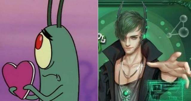 海绵宝宝也能拟人化小蜗变身正太这个痞老板有点酷