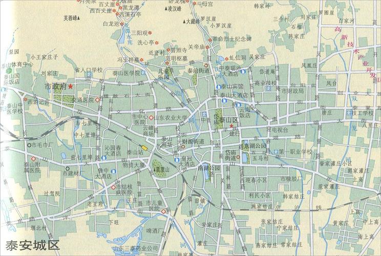 泰安城区地图