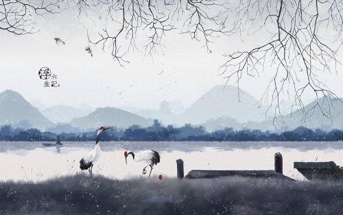 唯美古风风景浮生六记高清壁纸