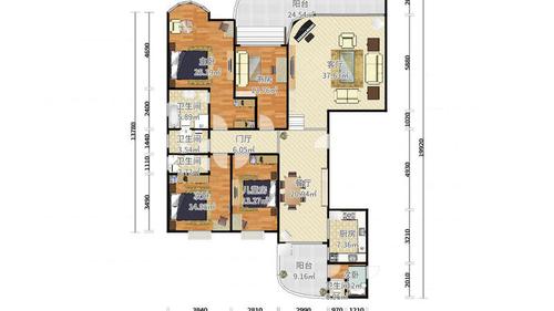 珠江御景山庄户型图
