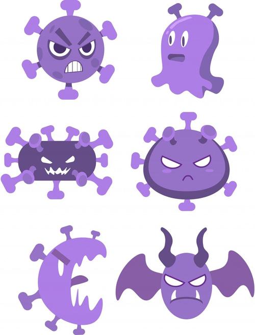 新冠病毒卡通模型