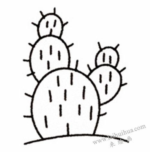 仙人掌简笔画画法步骤植物简笔画简笔画作品大全