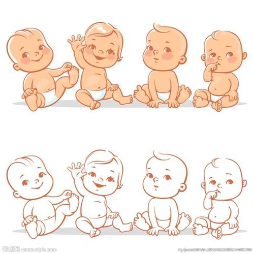 矢量可爱婴儿幼儿图片