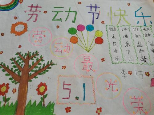 五一劳动节手抄报