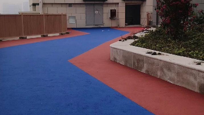 新工艺塑胶地坪,屋顶花园