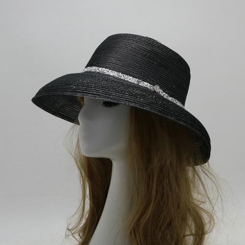 专柜高端中檐遮阳盆帽渔夫帽钻扣字母旅游街拍潮帽走秀款女士帽子