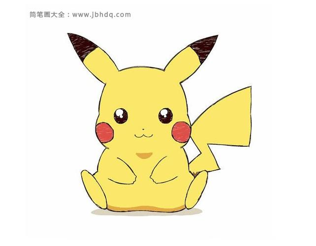 皮卡丘简笔画