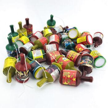 儿童手持小圣诞儿童玩具小孩玩的烟花过年的摔烟花棒生日手拿礼炮30个