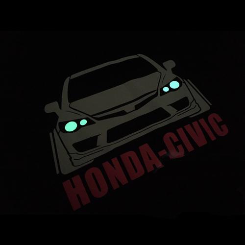 改装车文化t恤hellaflush jdm风格本田思域 honda fd2夜光灯款