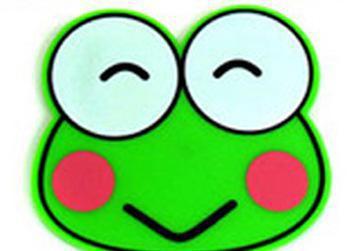 精美四片装青蛙仔杯垫,青蛙表情杯垫,pvc卡通防滑隔热杯垫餐