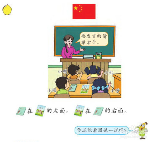 孩子学会辨别上下左右以及前后,分清每个物体或者人物之间的位置关系