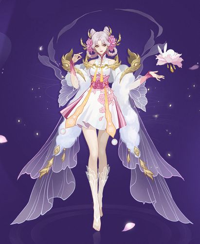 王者荣耀嫦娥拒霜思皮肤官方稿嫦娥拒霜思皮肤原画