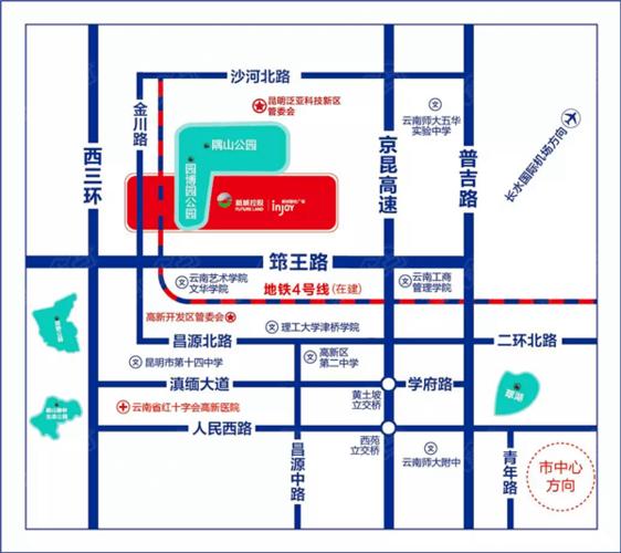 昆明新城吾悦广场地处高新开发区核心位置,扼守西市区交通门户,圈定一