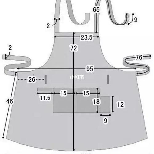 围裙图样收集(附裁剪图)_围裙_diy手工制作_兴趣爱好