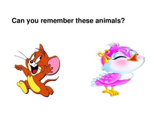 can you remember these animals?