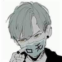 戴医用口罩的男生头像动漫_微信头像图片大全