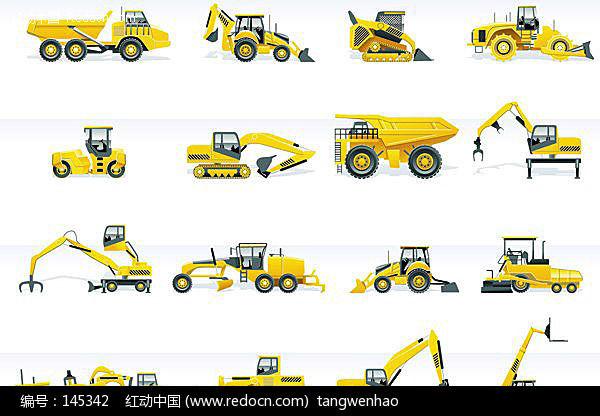 工程车矢量素材
