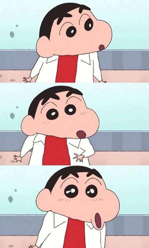 蜡笔小新图片:穿着白色外套的小新