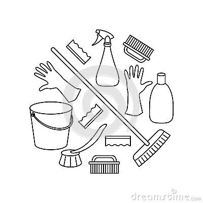 家庭清洁简笔画 简笔画图片大全-蒲城教育文学网