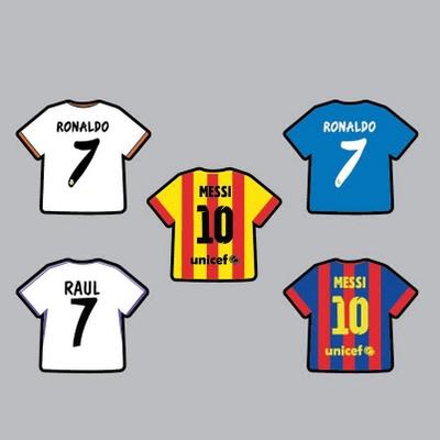 足球车贴 世界杯五大联赛中超 心爱的球星球衣队服车贴 马自达k3