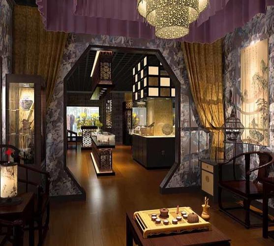 杭州古玩店装修设计,谈古论今,店铺装修要多少钱?