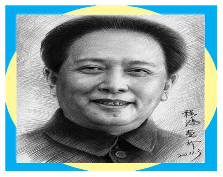 唐国强---程鸿素描肖像漫画