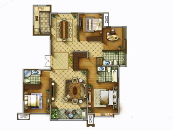 翡翠大观户型图