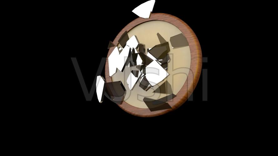 破镜重圆镜子破碎高清视频素材