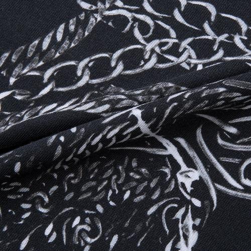 现货直发】【19秋冬】just cavalli/just cavalli 黑色 男士 链条印花