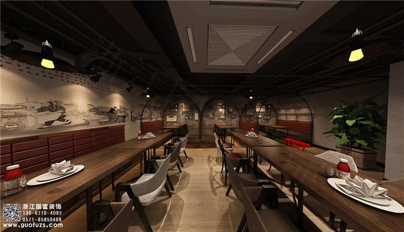 萧山烧烤店设计装修效果图