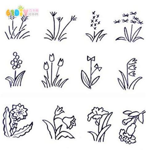 花的简单画法_花草简笔画_巧巧手幼儿手工网