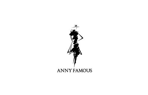 anny famous服装店logo设计