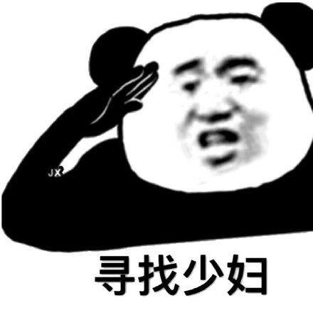 熊猫头寻找少妇表情包_熊猫_少妇_寻找表情