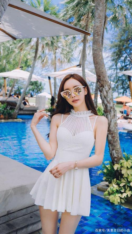 韩国模特孙允珠,白色迷人泳装秀,尽显曼妙身姿,让人怦然心动!