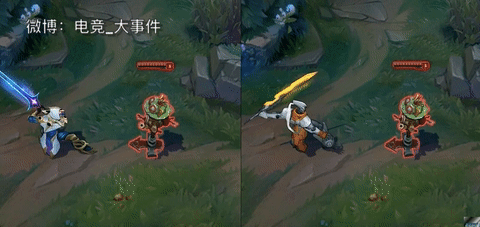 lol剑圣掠星魔刃和源计划皮肤对比,特效完爆源计划?