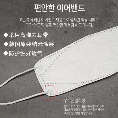 一盒50只装包进口韩国世昌现货kf94大脸立体口罩