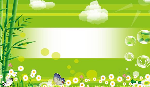 儿童画画春天的景色;     www.51pptmoban.com 宽620x360高