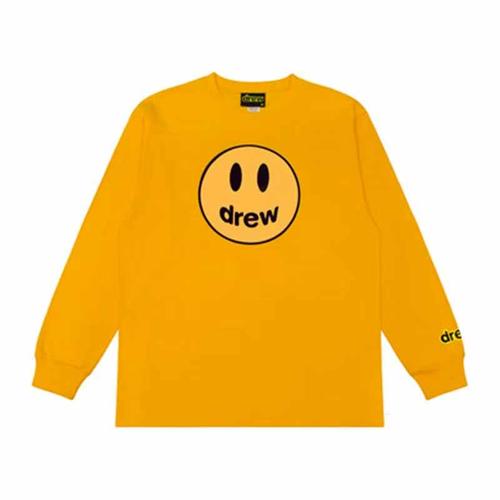 fog情侣贾斯汀比伯男生牛货长袖秋季笑脸drew潮牌t恤