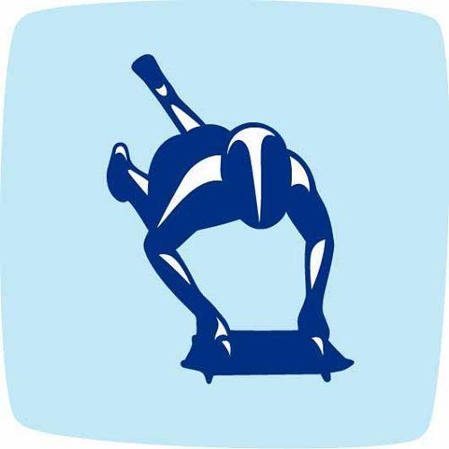 钢架雪车小儿简笔画