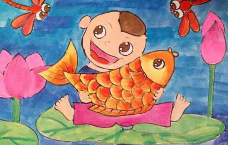 二年级小学生年画