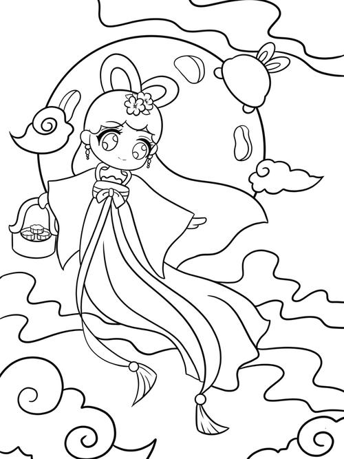 中秋节主题画_中秋节去哪玩_临摹_文化_绘画