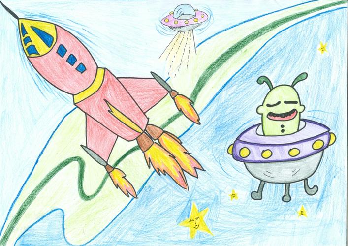 第十八届"飞向北京—飞向太空"全国青少年航空航天模型教育竞赛绘画