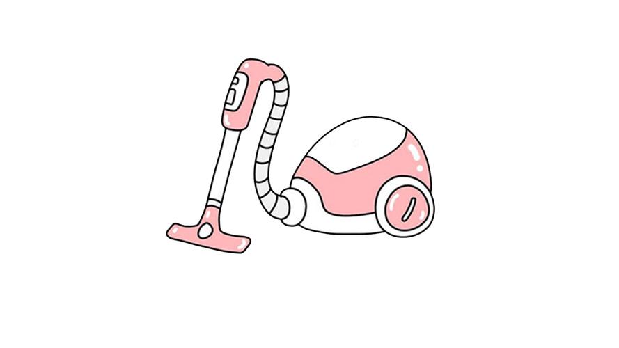 吸尘器怎么画