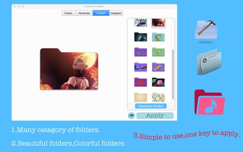 colorful folders