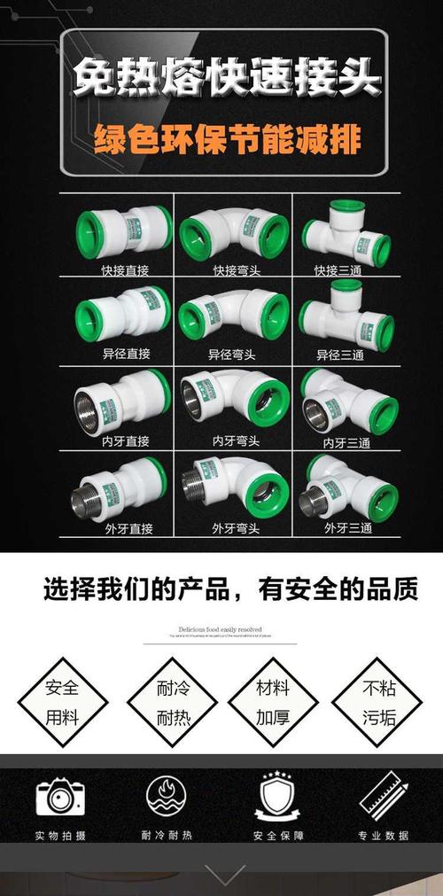 冷热水管管件配件 25 20 水管快速接头无需热熔直插式 ppr 分免热熔 4