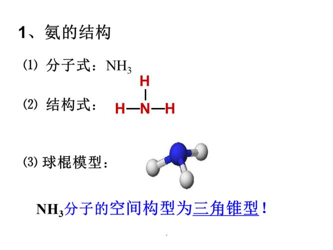 氨气的结构和性质