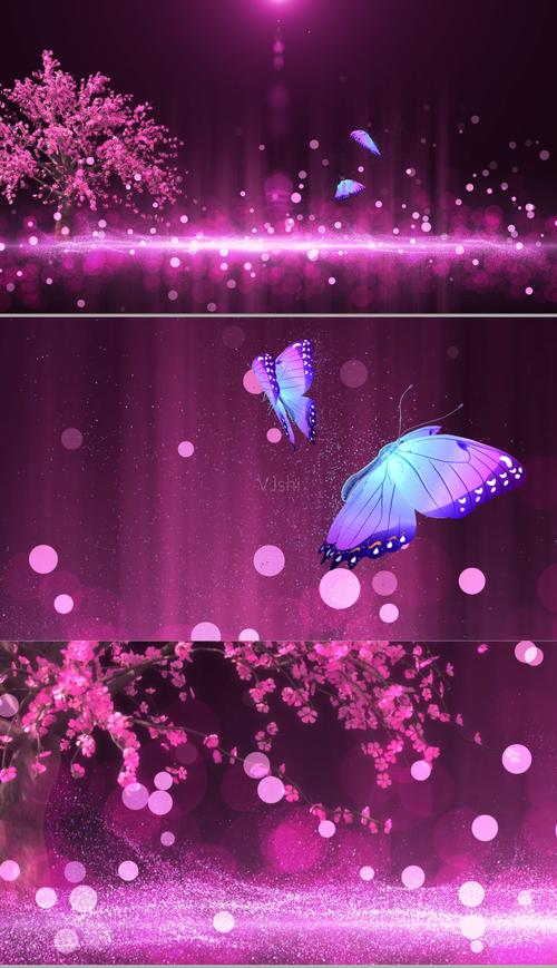 梦幻桃树桃花瓣花瓣飘落忧伤情歌情歌对唱凉凉舞蹈背景粒子梦幻粒子